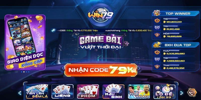 Đăng nhập win79 để trải nghiệm các trò chơi gì?